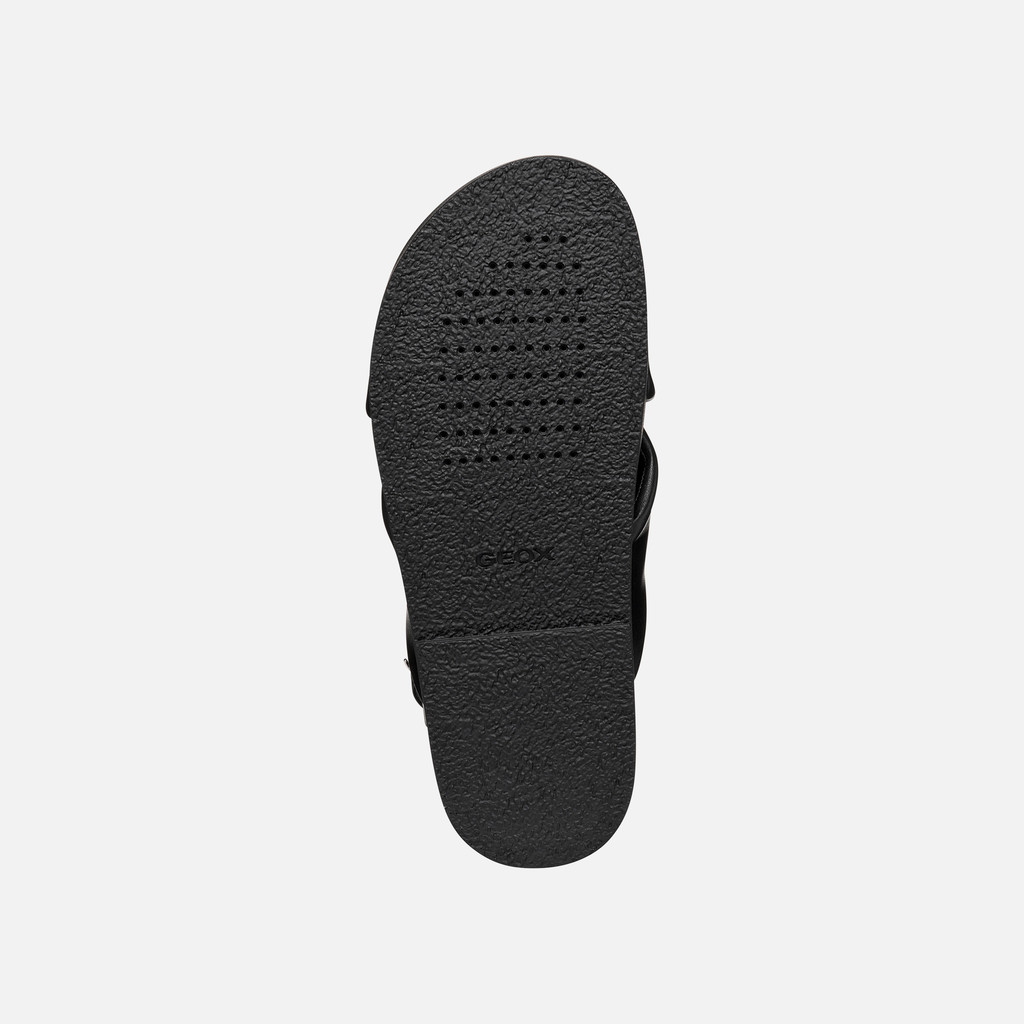 Platform sandals ADELASH H WOMAN Black - image number 6 | GEOX