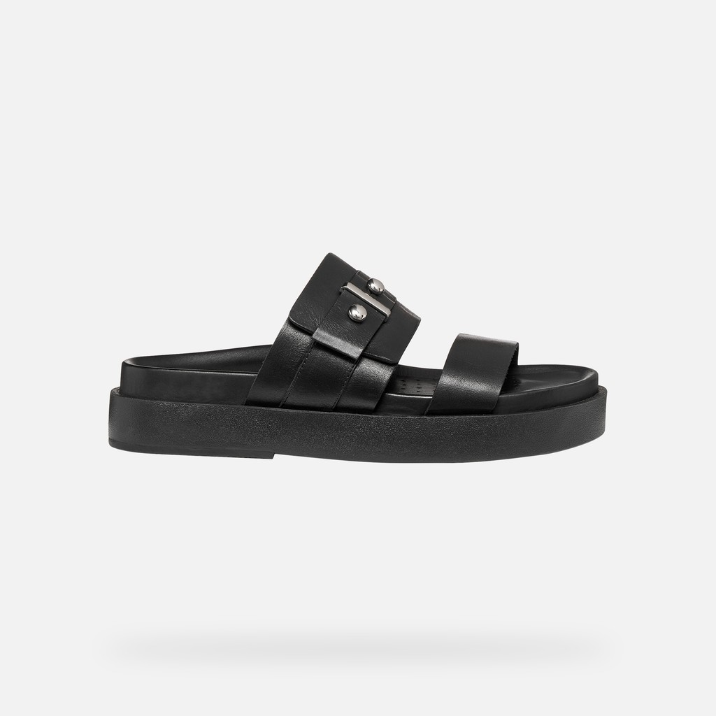 Slides shoes ADELASH H WOMAN Black - image number 1 | GEOX