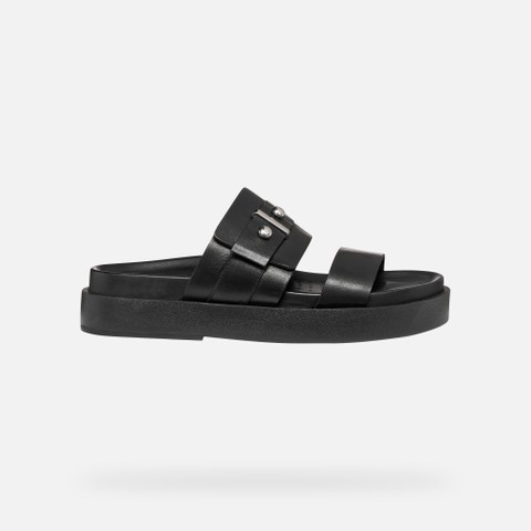 Slides shoes ADELASH H WOMAN Black - image number 1 | GEOX