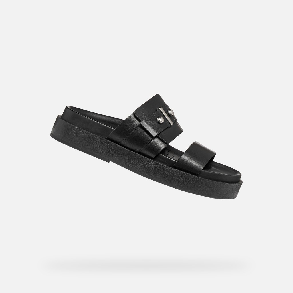 Slides shoes ADELASH H WOMAN Black - image number 0 | GEOX