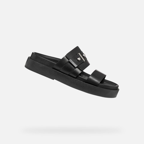 Slides shoes ADELASH H WOMAN Black | GEOX
