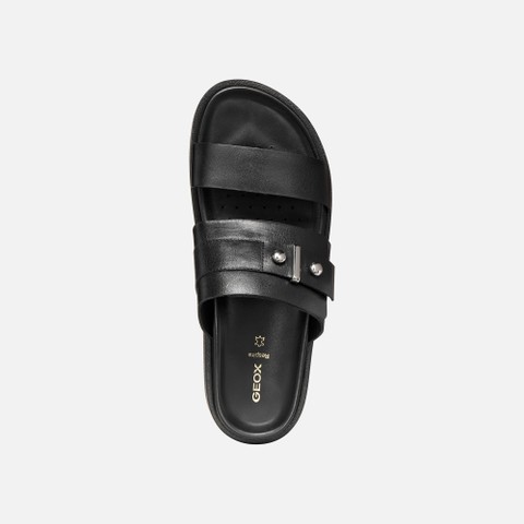 Slides shoes ADELASH H WOMAN Black - image number 5 | GEOX