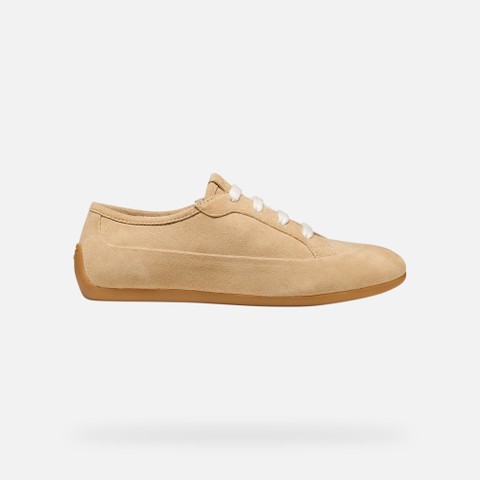 Low top sneakers ADDISSE WOMAN Natural - image number 2 | GEOX