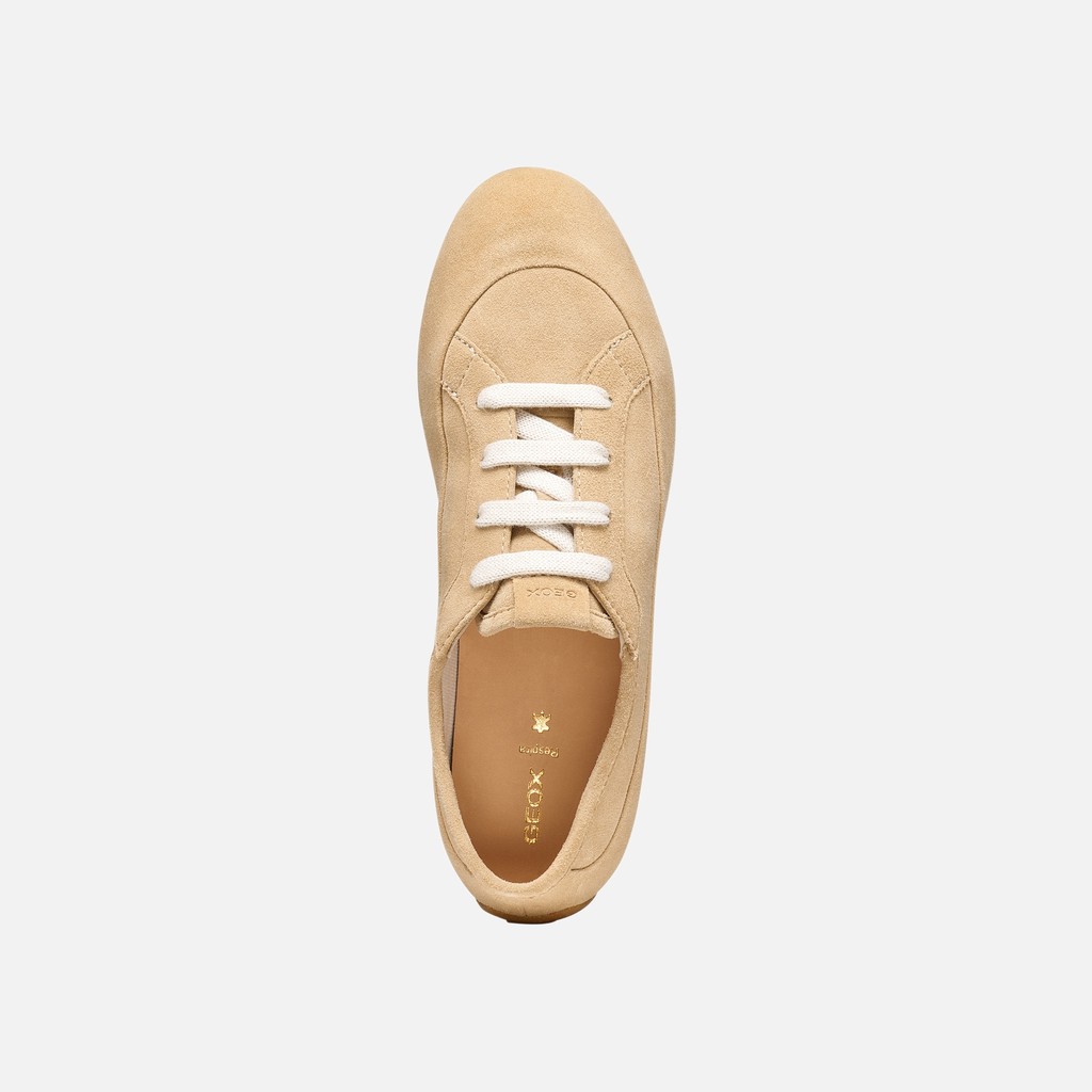 Low top sneakers ADDISSE WOMAN Natural - image number 6 | GEOX