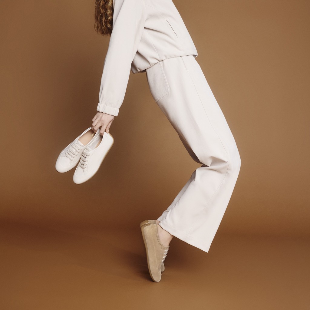 Low top sneakers ADDISSE WOMAN Natural - image number 8 | GEOX