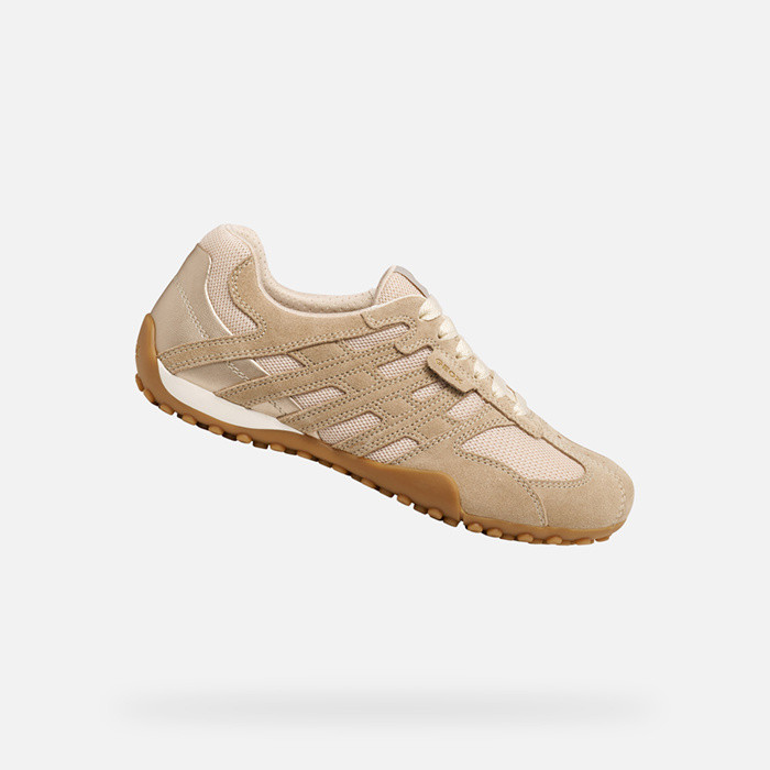 Niedrige Sneakers Vintage SNAKE ORIGINAL DAME Beige/Off-White | GEOX