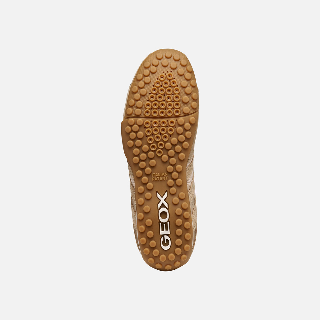 Zapatillas bajas Vintage SNAKE ORIGINAL MUJER Beige/Blanco lechoso - image number 6 | GEOX