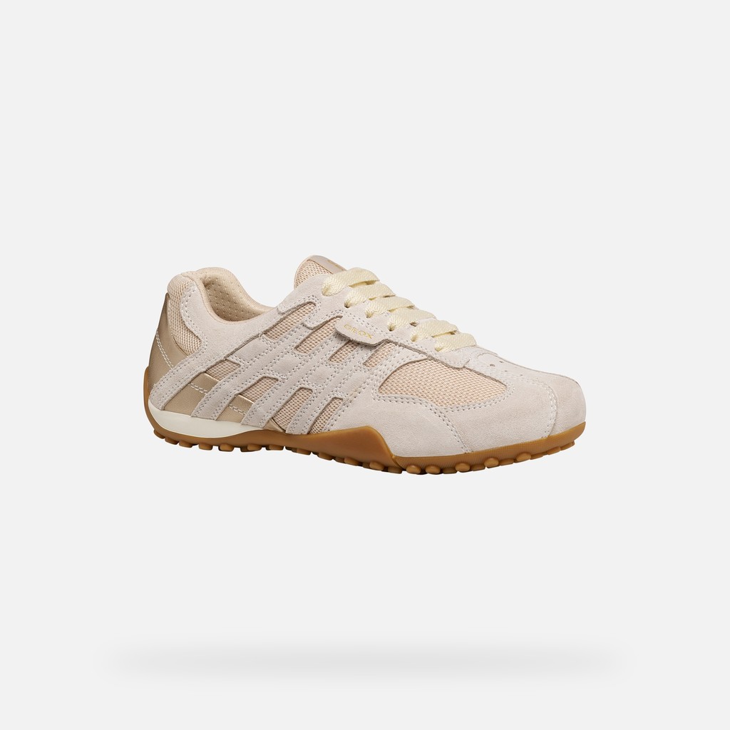 Niedrige Sneakers Vintage SNAKE ORIGINAL DAME Off-White/Hellbeige - image number 2 | GEOX