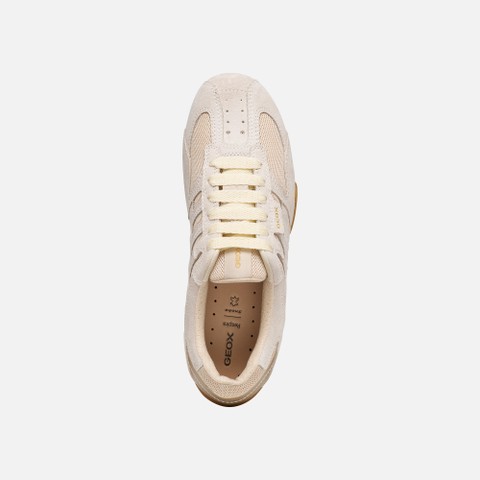 Niedrige Sneakers Vintage SNAKE ORIGINAL DAME Off-White/Hellbeige - image number 5 | GEOX