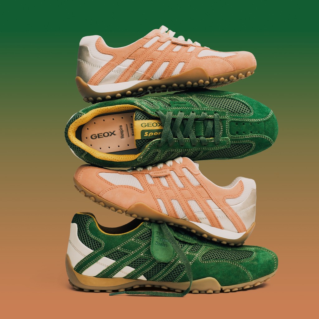 Vintage low top sneakers SNAKE ORIGINAL WOMAN Papyrus/Peach - image number 4 | GEOX