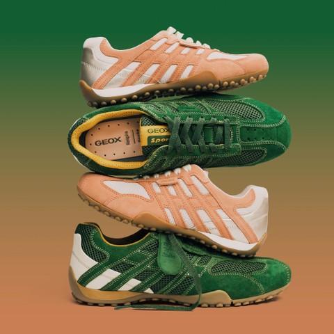 Vintage low top sneakers SNAKE ORIGINAL WOMAN Papyrus/Peach - image number 4 | GEOX