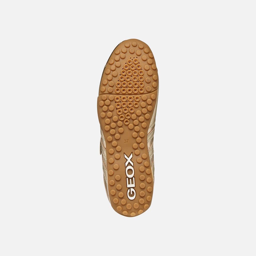Sapatilhas baixas Vintage SNAKE ORIGINAL MULHER Ouro claro - image number 6 | GEOX