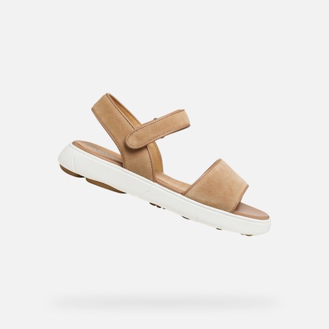 Flat sandals NEBULA 2.0 C S WOMAN Beige | GEOX