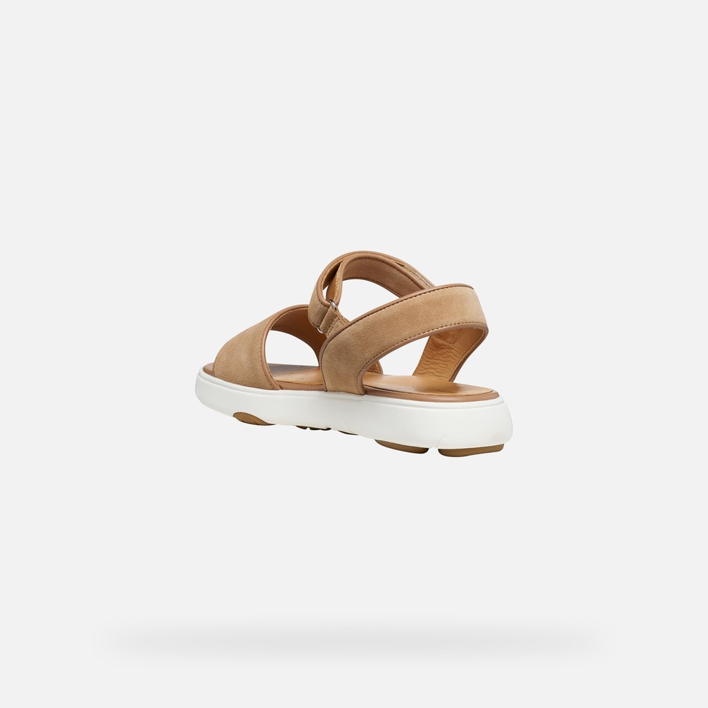 Flat sandals NEBULA 2.0 C S WOMAN Beige - image number 3 | GEOX