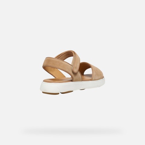 Flat sandals NEBULA 2.0 C S WOMAN Beige - image number 4 | GEOX