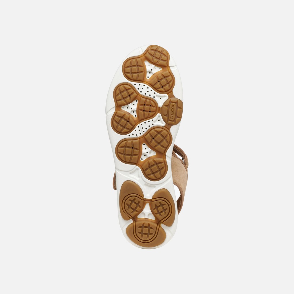 Flat sandals NEBULA 2.0 C S WOMAN Beige - image number 6 | GEOX