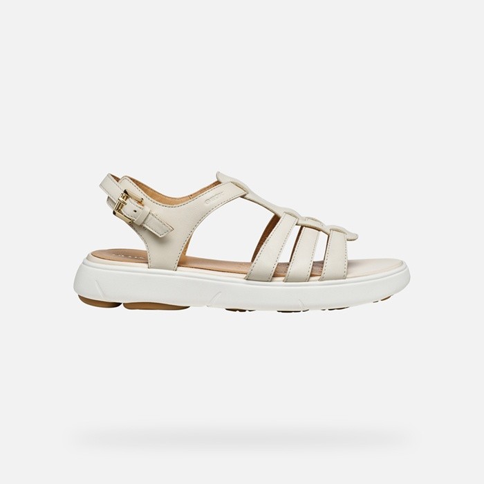 Flat sandals NEBULA 2.0 C S WOMAN Papyrus | GEOX