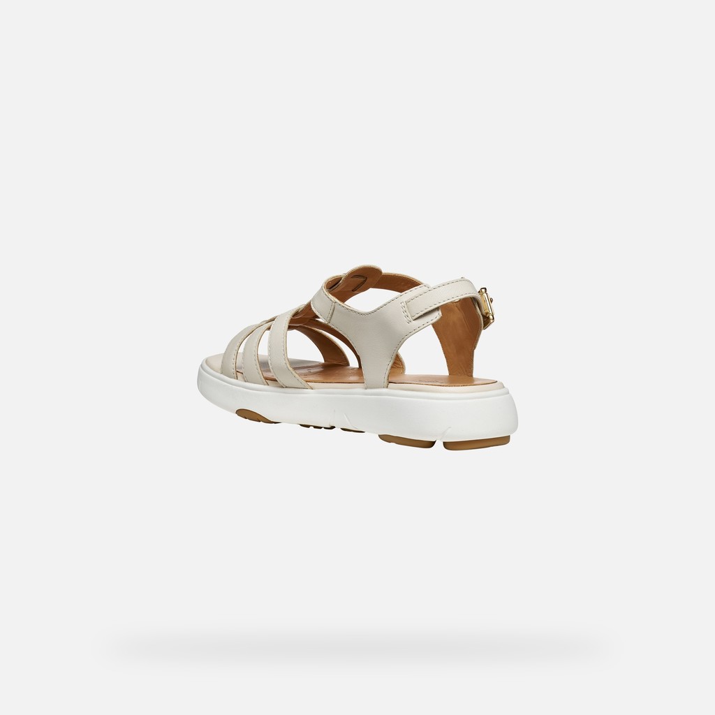 Flat sandals NEBULA 2.0 C S WOMAN Papyrus - image number 3 | GEOX