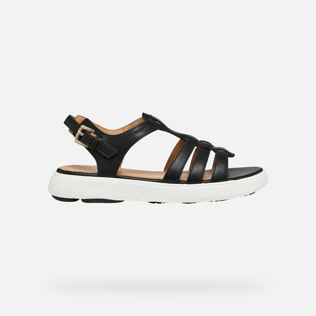 Flat sandals NEBULA 2.0 C S WOMAN Black - image number 1 | GEOX