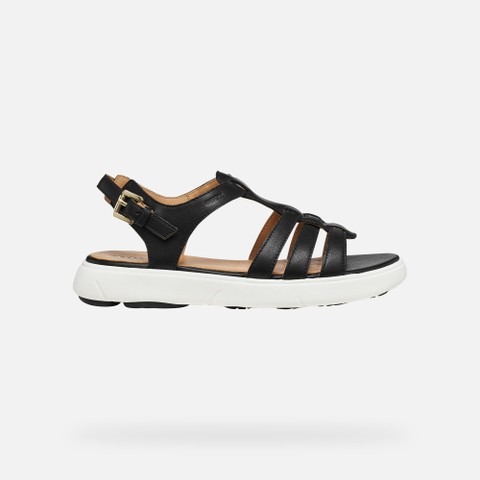 Flat sandals NEBULA 2.0 C S WOMAN Black - image number 1 | GEOX