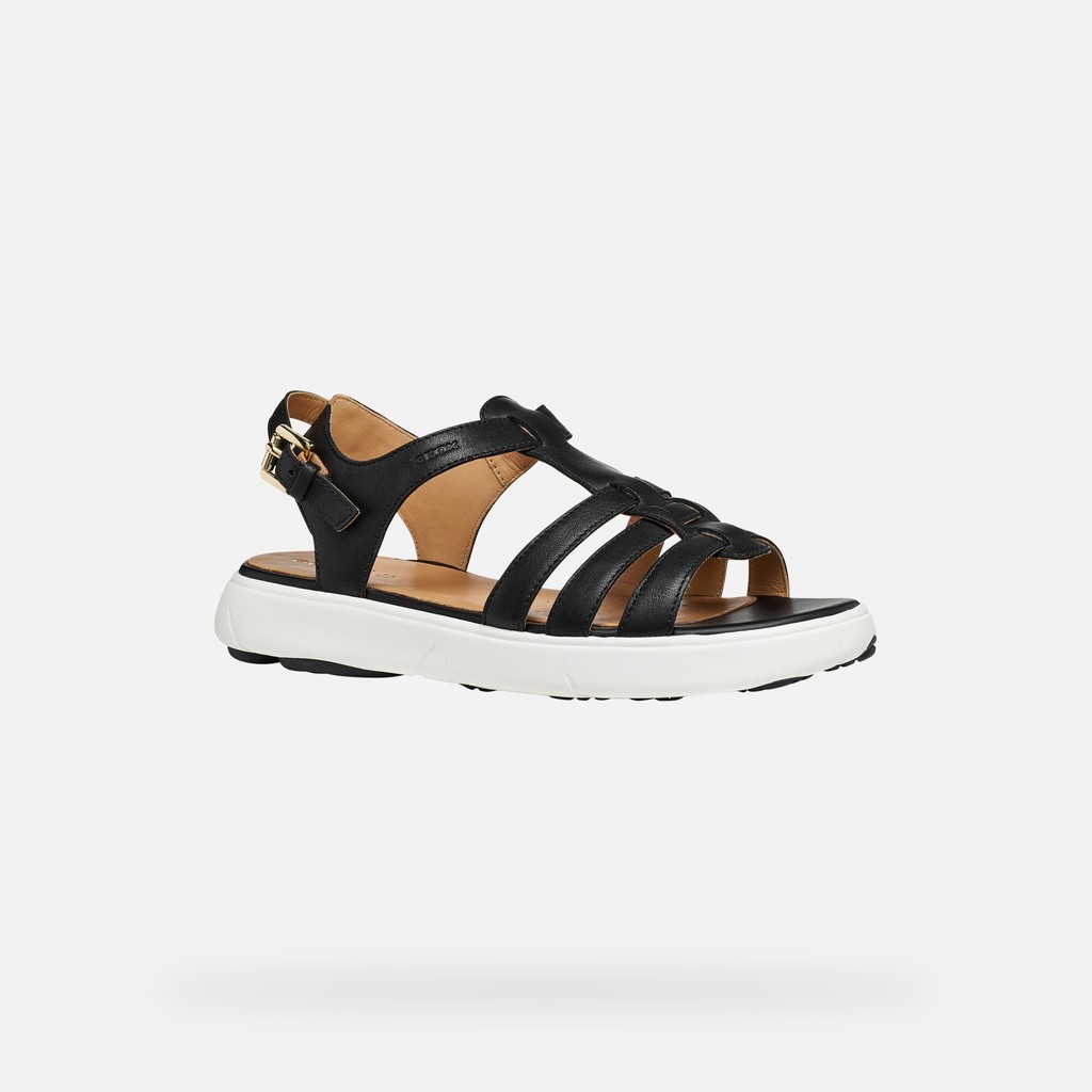 Flat sandals NEBULA 2.0 C S WOMAN Black - image number 2 | GEOX