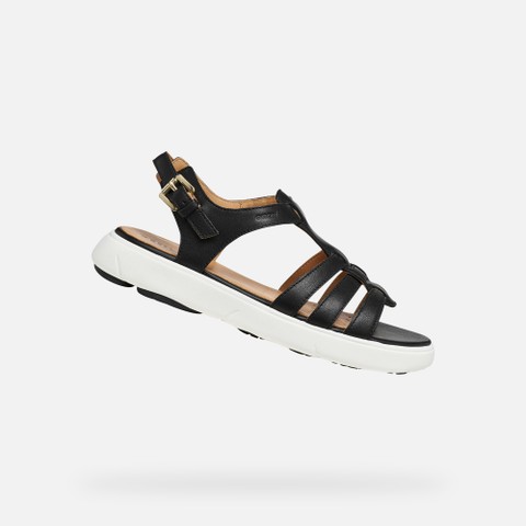 Flat sandals NEBULA 2.0 C S WOMAN Black | GEOX