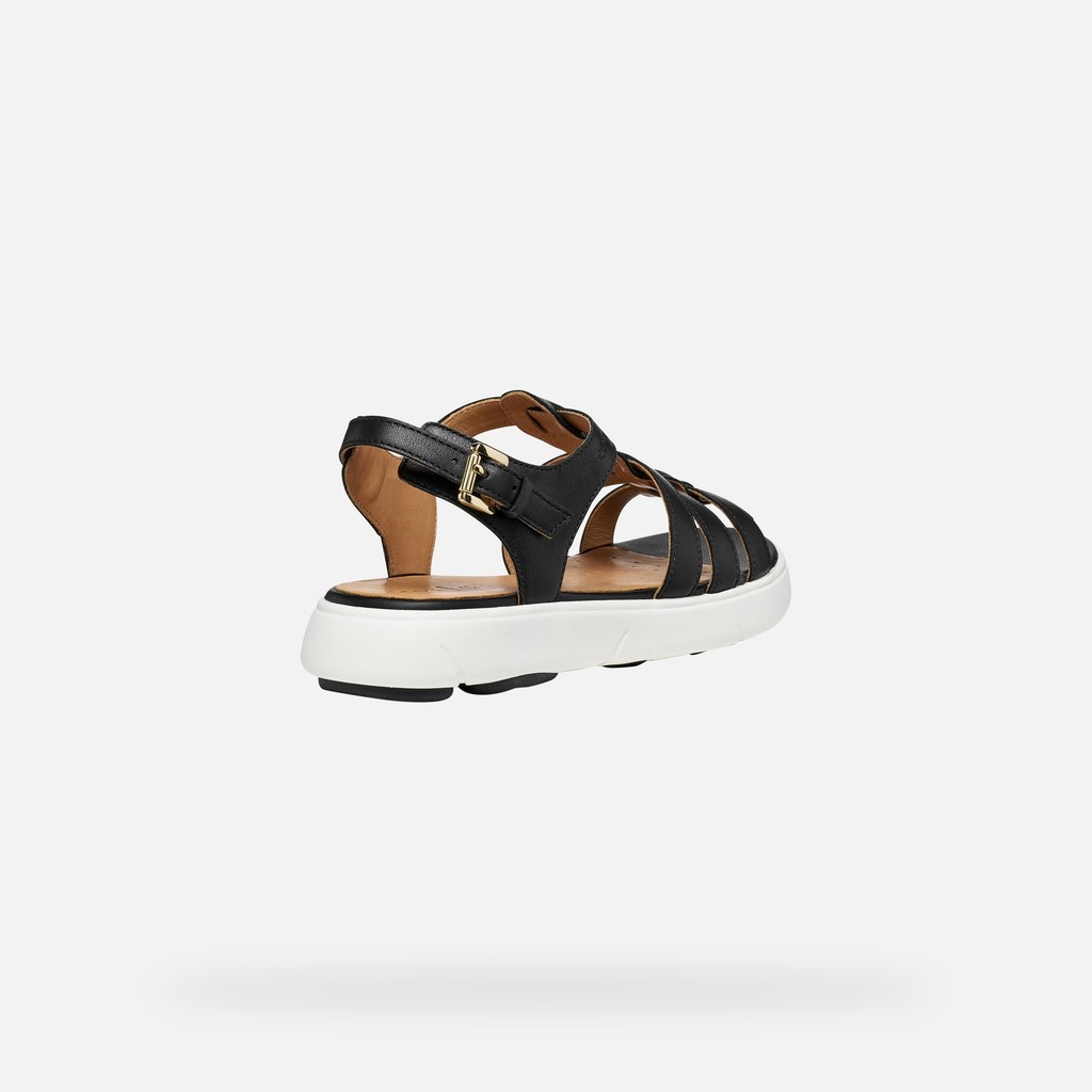 Flat sandals NEBULA 2.0 C S WOMAN Black - image number 4 | GEOX