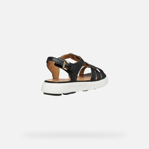 Flat sandals NEBULA 2.0 C S WOMAN Black - image number 4 | GEOX