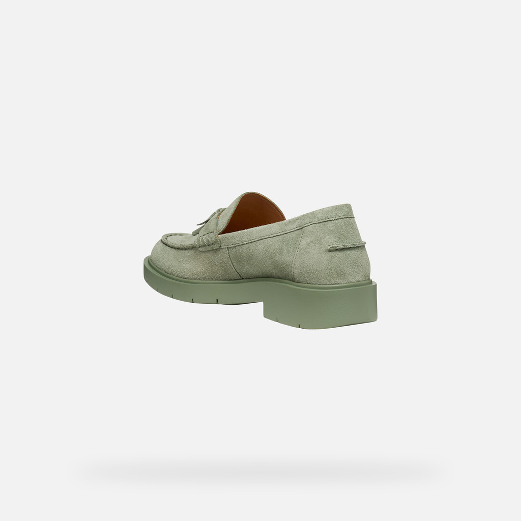 Suede loafers SPHERICA EC1 B WOMAN Olive - image number 5 | GEOX