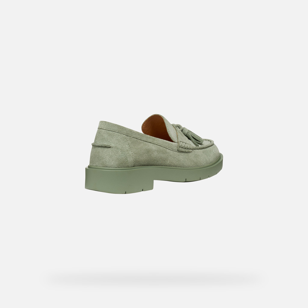 Suede loafers SPHERICA EC1 B WOMAN Olive - image number 6 | GEOX