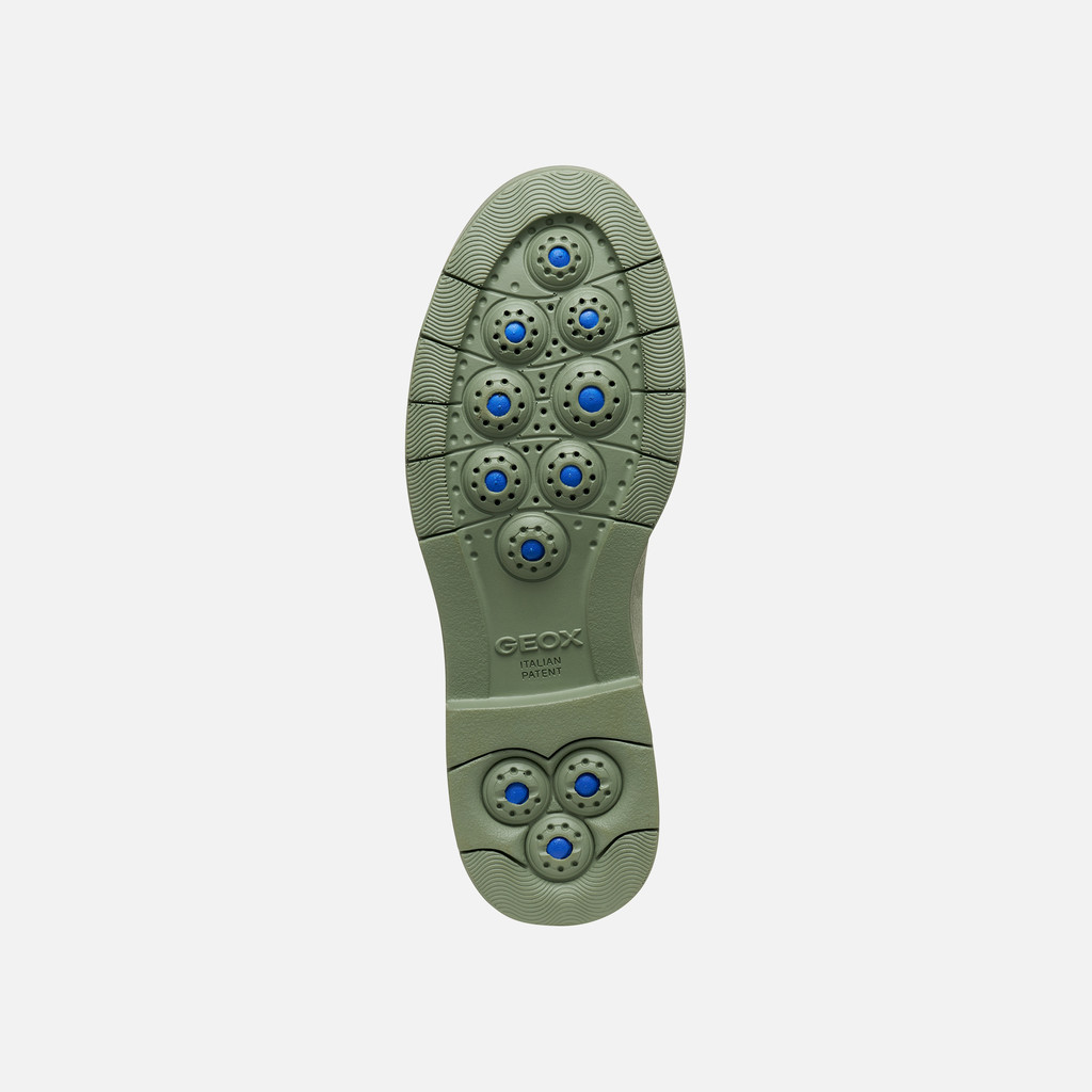 Suede loafers SPHERICA EC1 B WOMAN Olive - image number 8 | GEOX