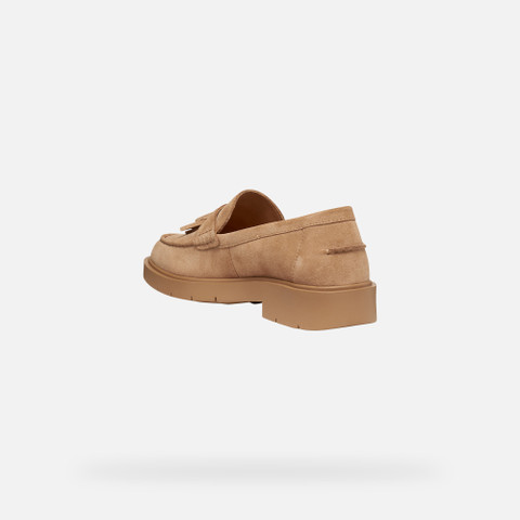 Suede loafers SPHERICA EC1 B WOMAN Beige - image number 3 | GEOX