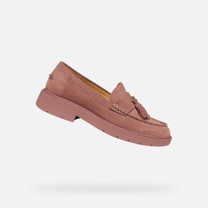 Suede loafers SPHERICA EC1 B WOMAN Old Rose | GEOX