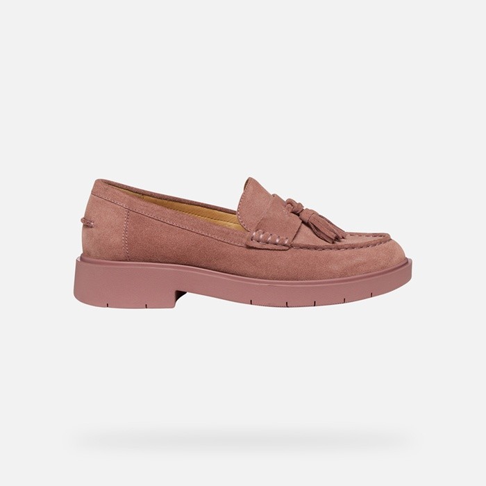 Suede loafers SPHERICA EC1 B WOMAN Old Rose | GEOX