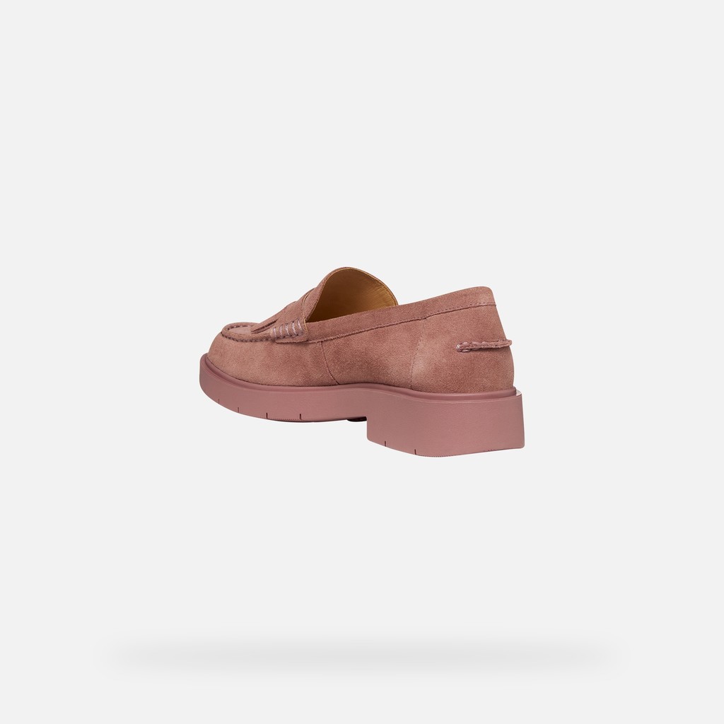 Suede loafers SPHERICA EC1 B WOMAN Old Rose - image number 3 | GEOX