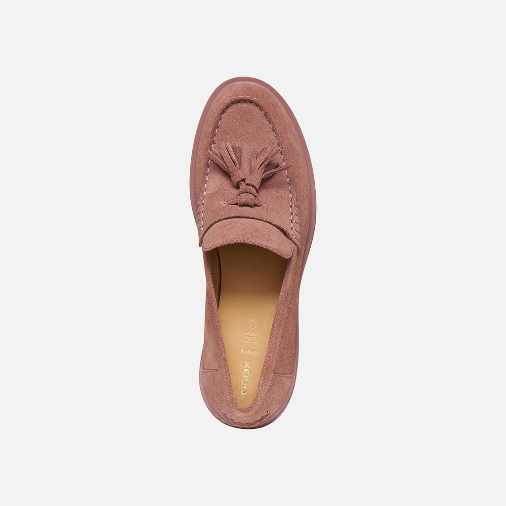 Suede loafers SPHERICA EC1 B WOMAN Old Rose - image number 5 | GEOX
