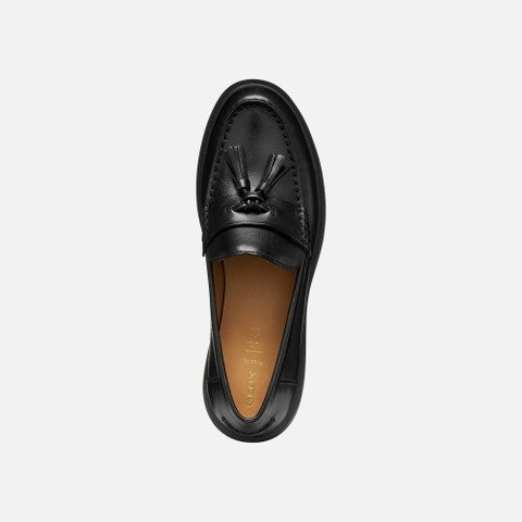 Leather loafers SPHERICA EC1 B WOMAN Black - image number 5 | GEOX
