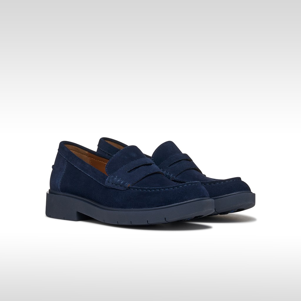 Suede loafers SPHERICA EC1 B WOMAN Navy - image number 2 | GEOX