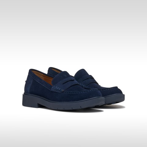 Suede loafers SPHERICA EC1 B WOMAN Navy - image number 2 | GEOX