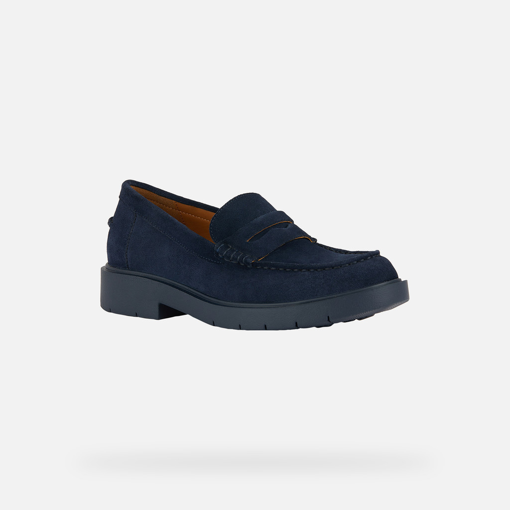 Suede loafers SPHERICA EC1 B WOMAN Navy - image number 2 | GEOX