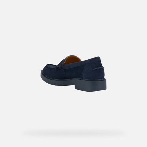 Suede loafers SPHERICA EC1 B WOMAN Navy - image number 3 | GEOX