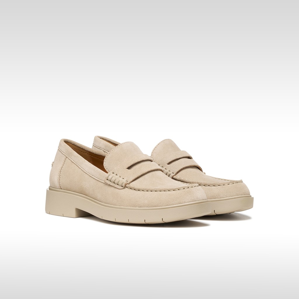 Mocassini scamosciati SPHERICA EC1 B DONNA Beige - image number 2 | GEOX