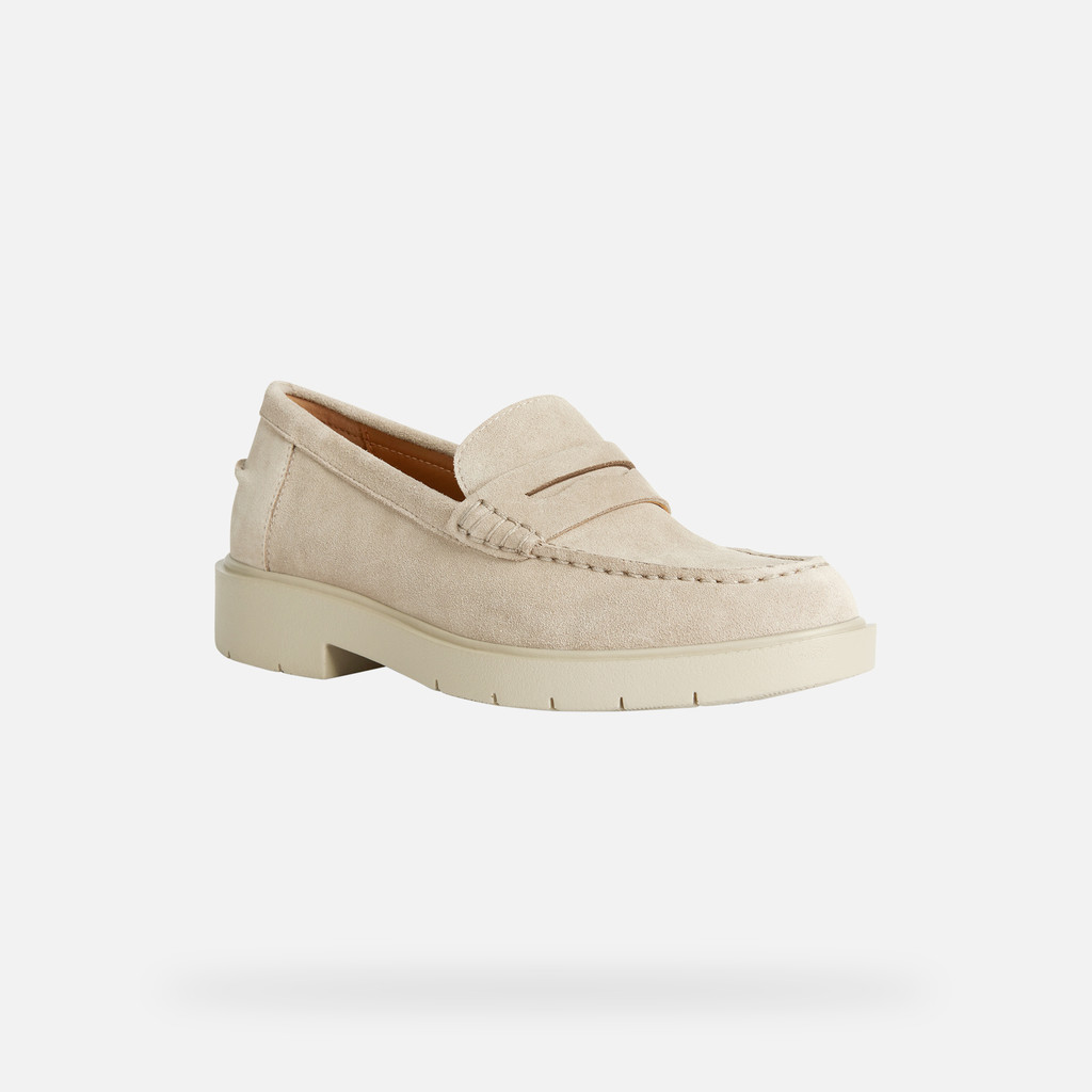 Suede loafers SPHERICA EC1 B WOMAN Sand - image number 2 | GEOX