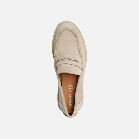 Suede loafers SPHERICA EC1 B WOMAN Sand - image number 5 | GEOX