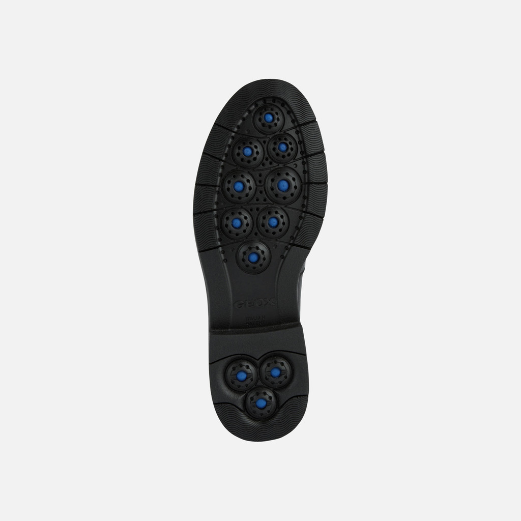 Leather loafers SPHERICA EC1 B WOMAN Black - image number 7 | GEOX