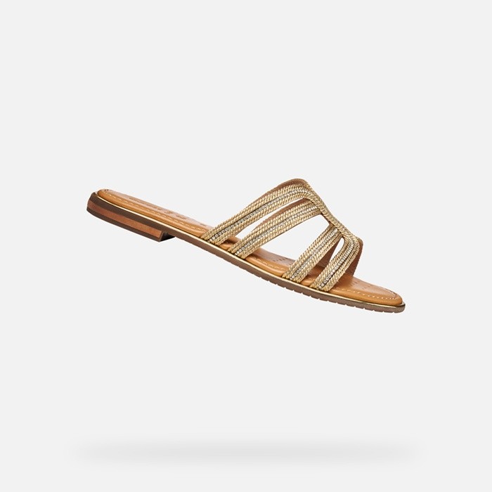 Slippers SOZY PLUS WOMAN Dark Gold | GEOX
