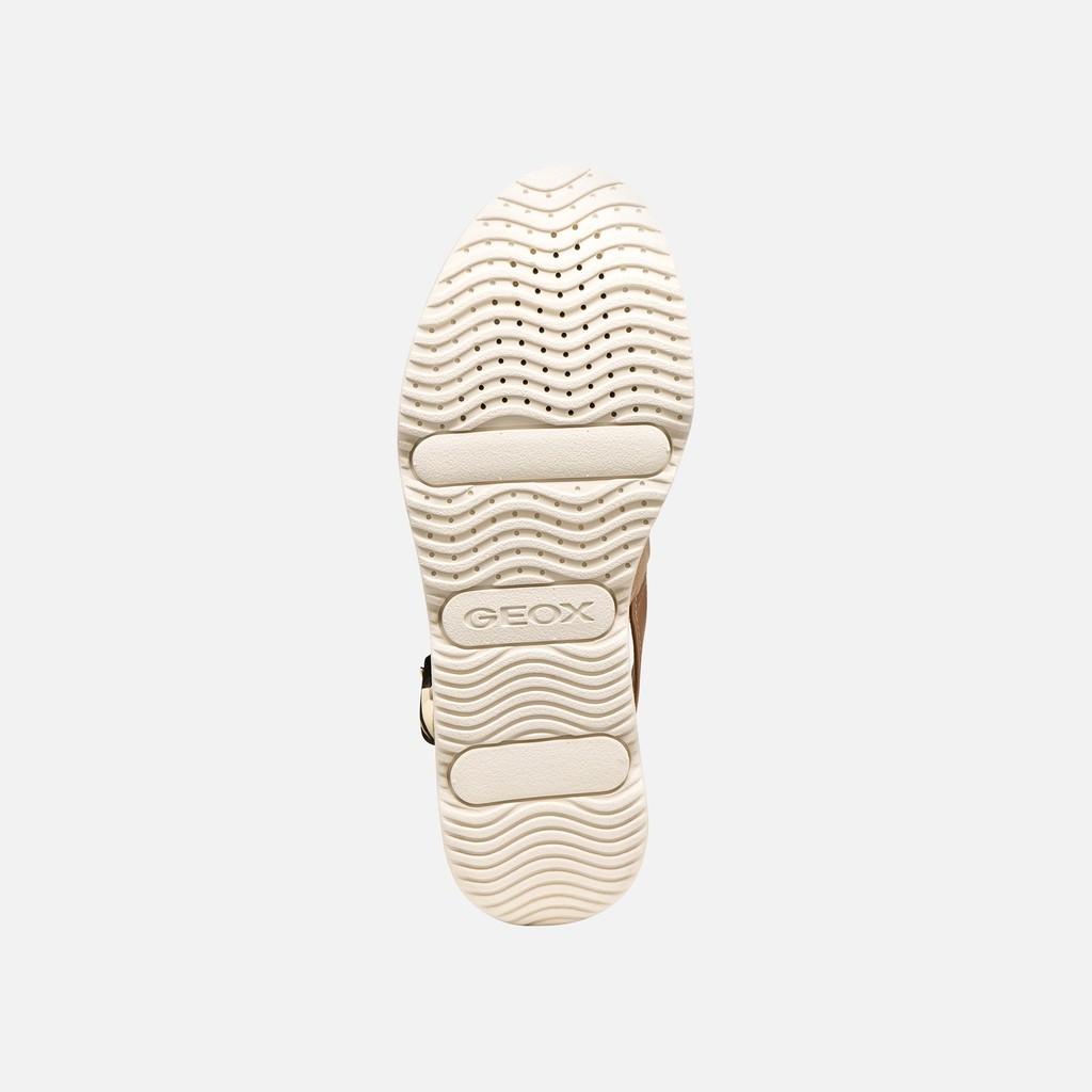 Wedge sandals GARDENIA WOMAN Beige - image number 6 | GEOX