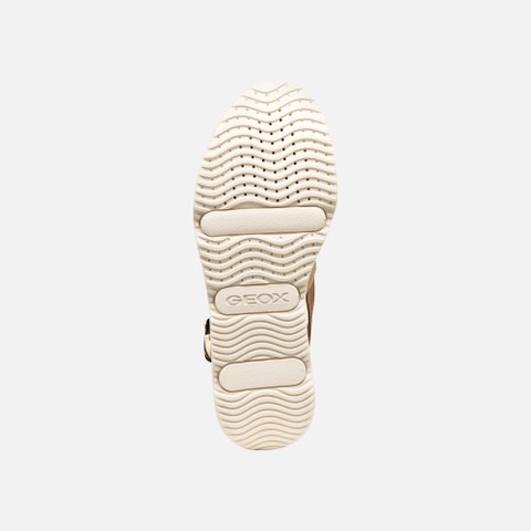 Wedge sandals GARDENIA WOMAN Beige - image number 6 | GEOX