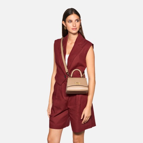 Handbag CICLAMINIA WOMAN Beige - image number 7 | GEOX