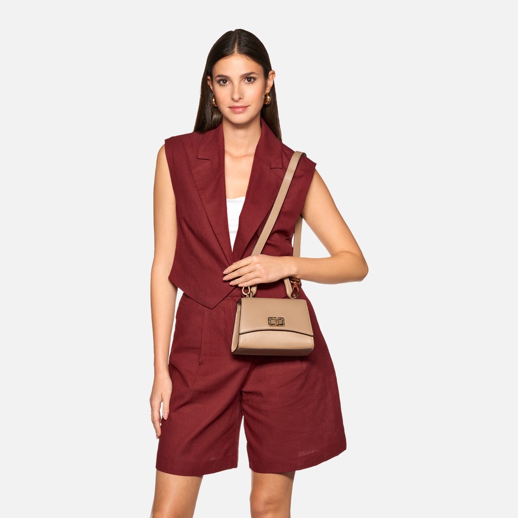 Handbag CICLAMINIA WOMAN Beige - image number 0 | GEOX